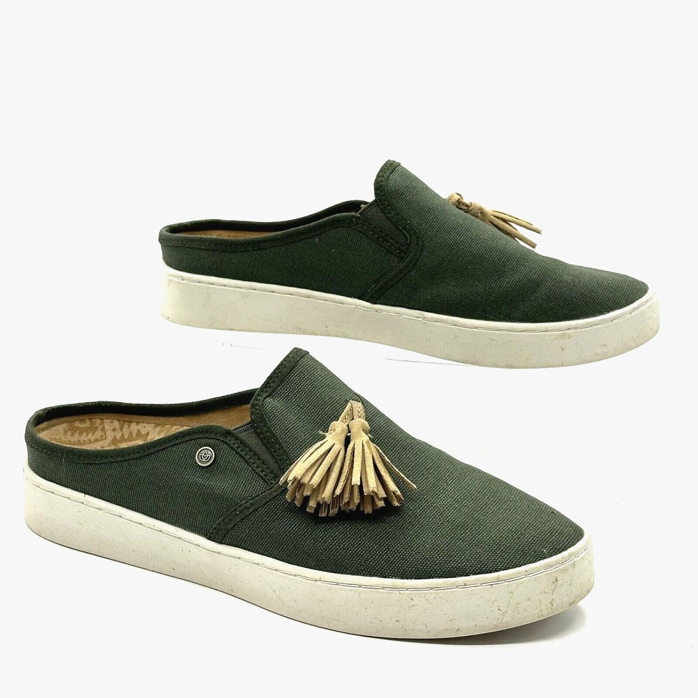 Spenco Women's Orthotic Slide Mules Celine Shoes Hunter Green - Size US 9.5